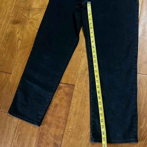 COS Black High Waisted Straight Ankle Length Jeans Size 8P 90’s Wide Leg - Picture 6 of 13